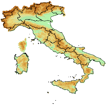 Mappa sensibile d'Italia